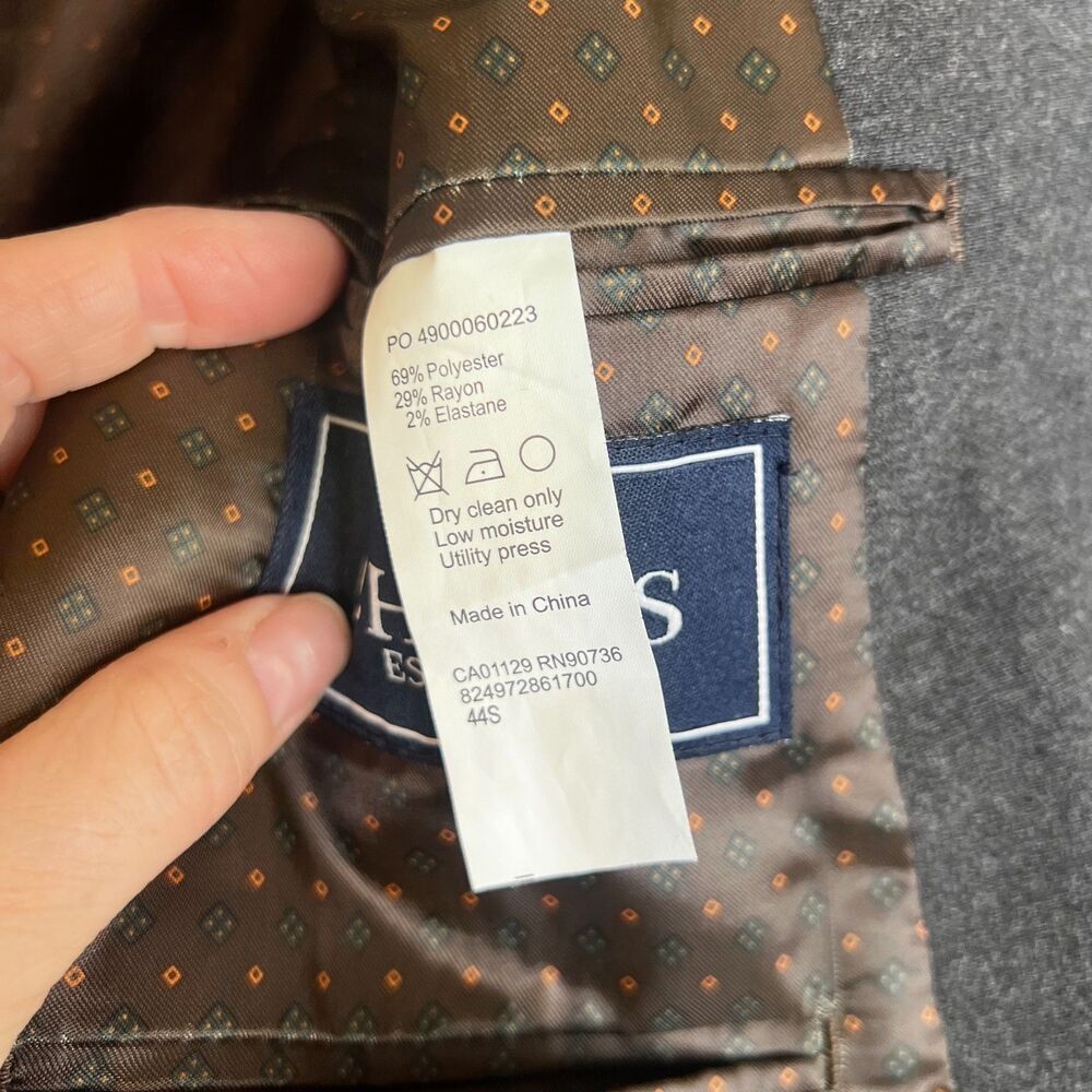 Chaps Dark Gray Single Breasted Two Button Classi… - image 6